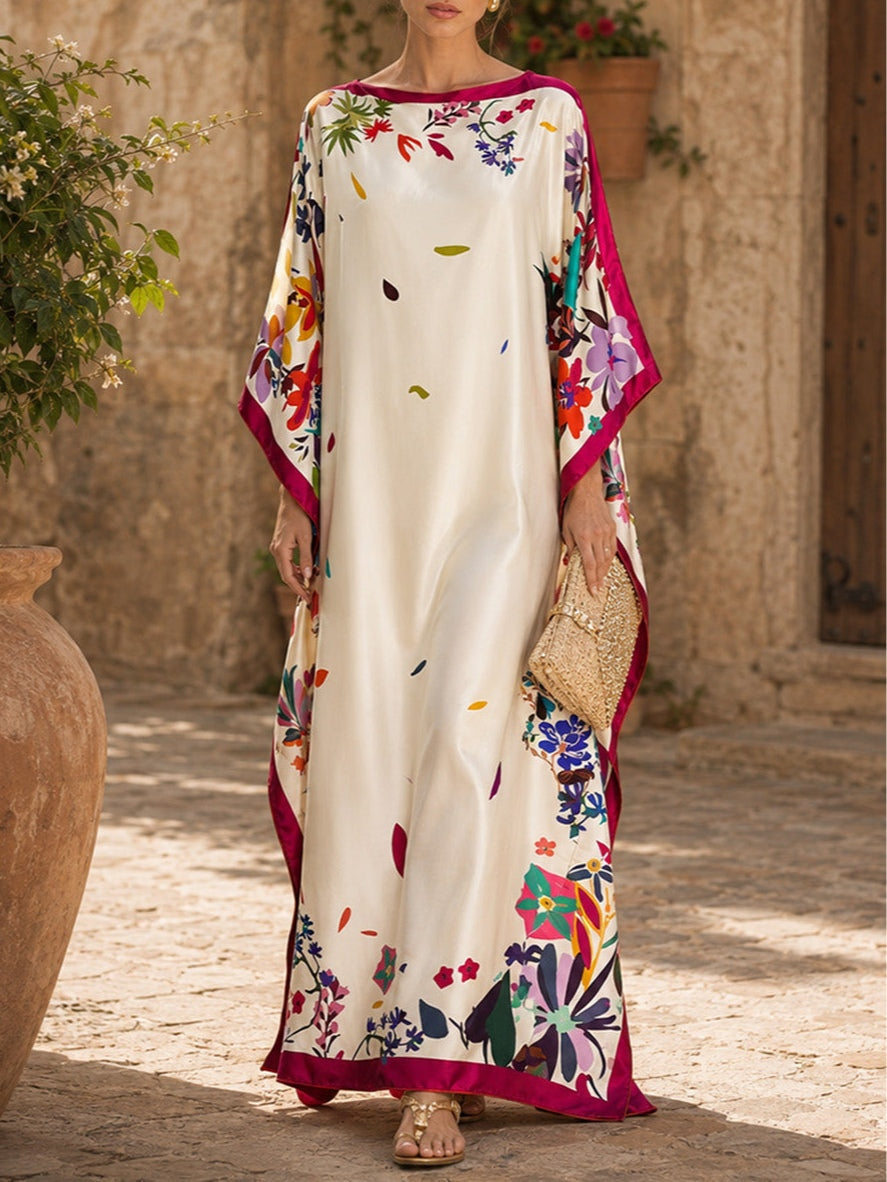 Vestido Maxi Suelta de Satén