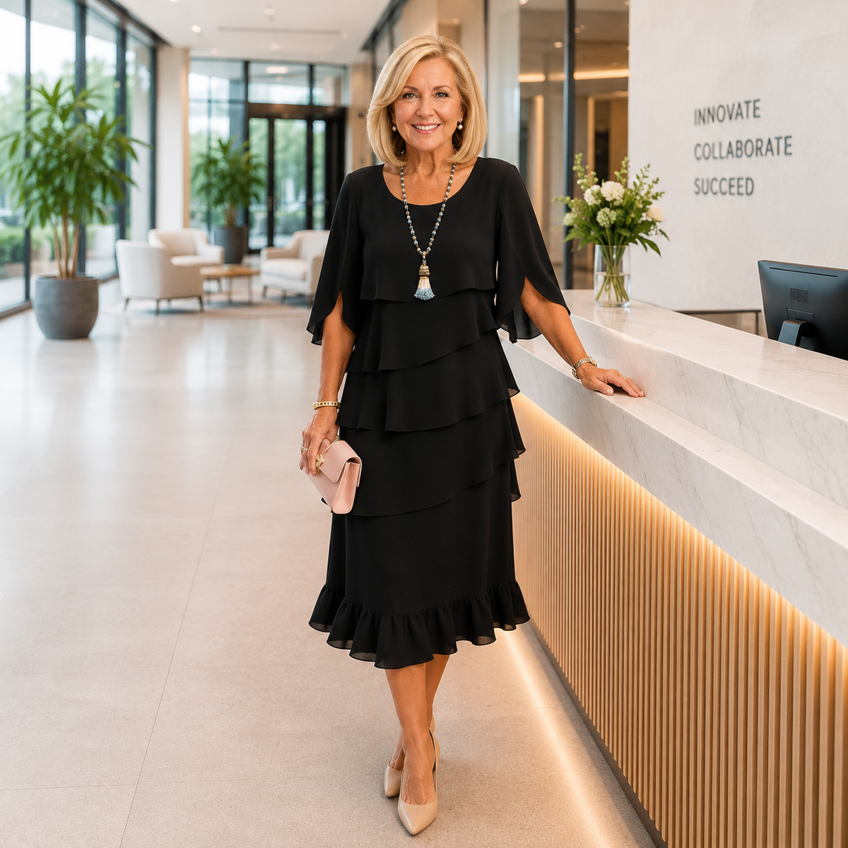 Brent | Vestido Midi en Niveles