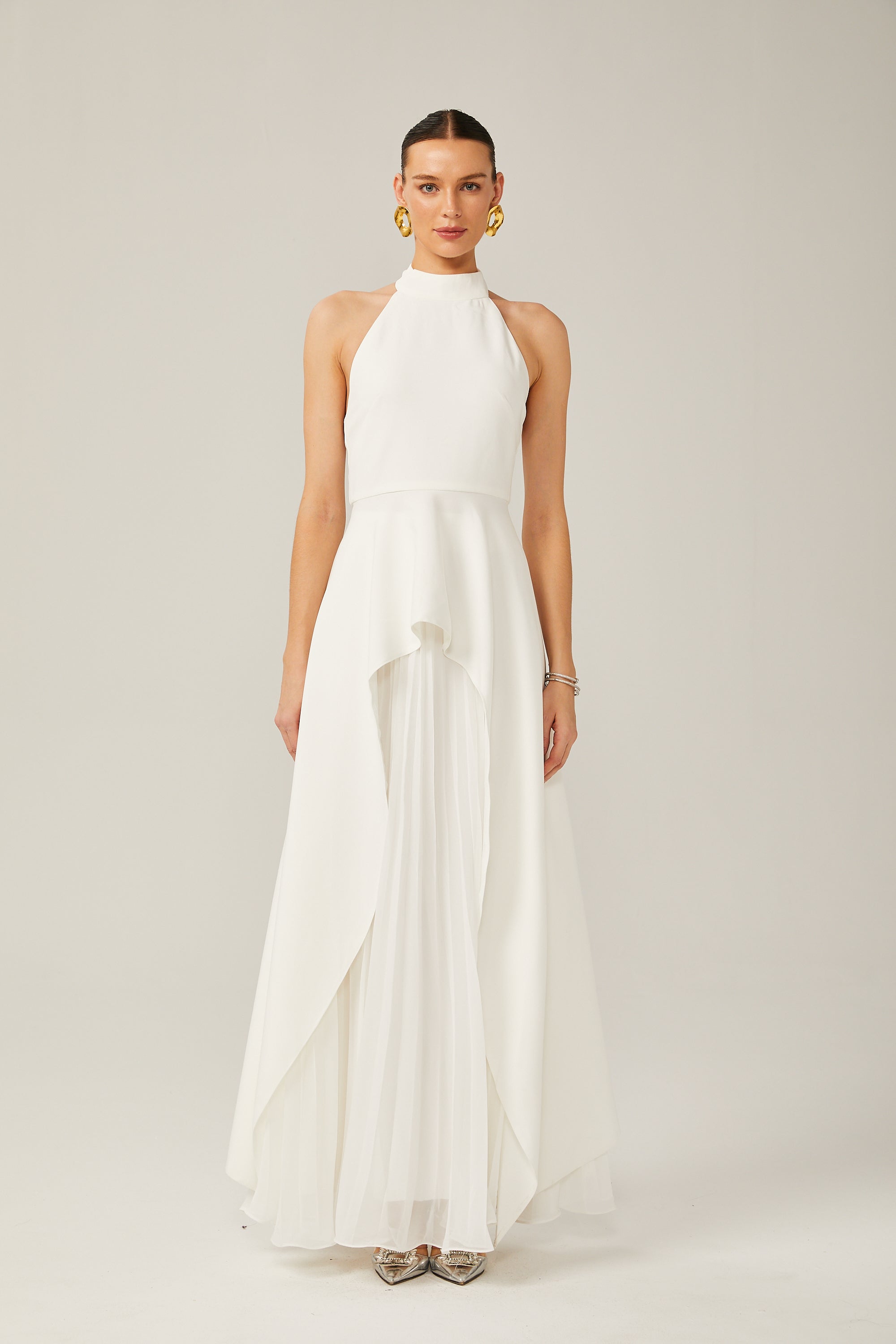 Robe Maxi à Col Halter Inés