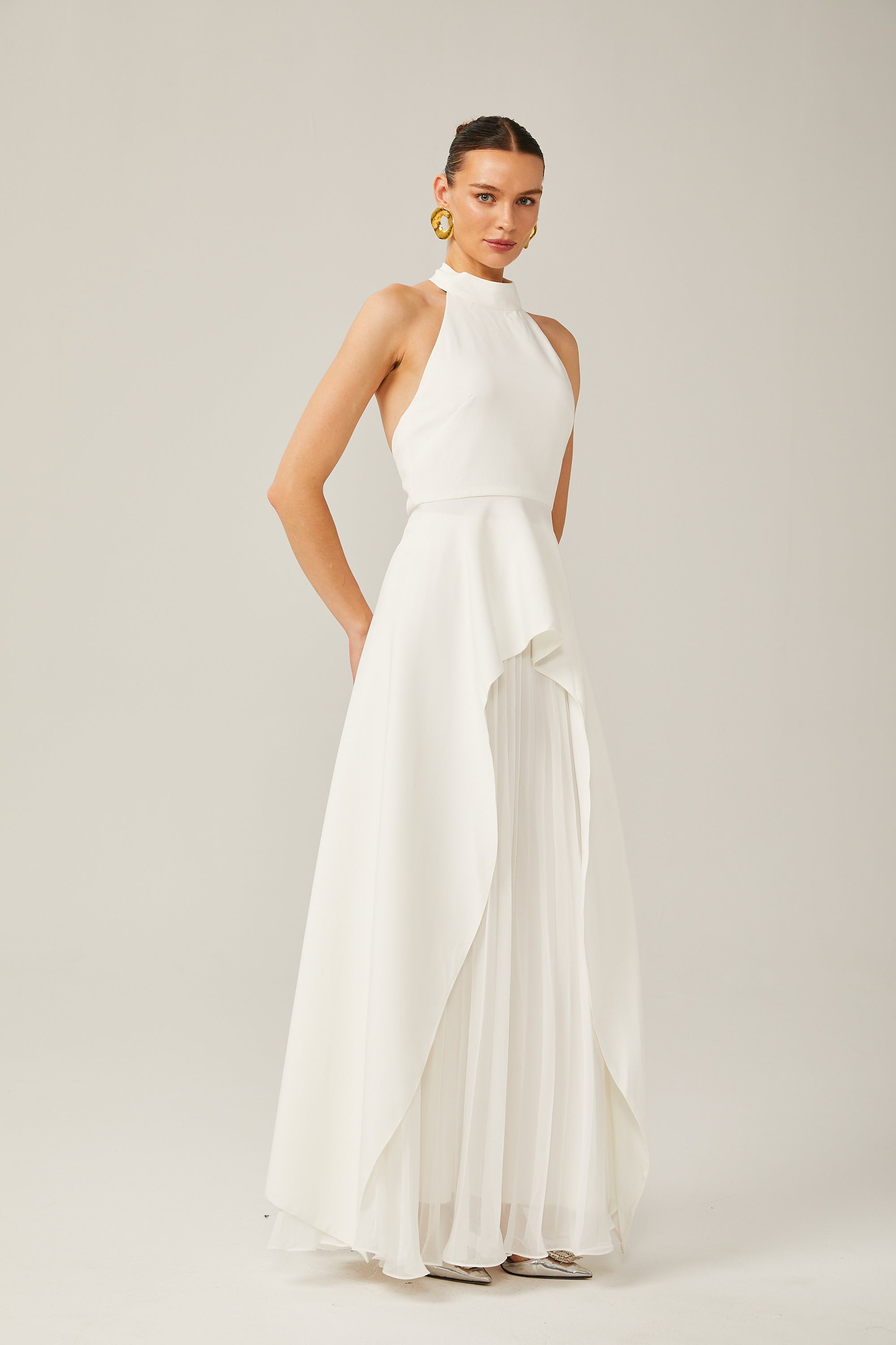 Robe Maxi à Col Halter Inés