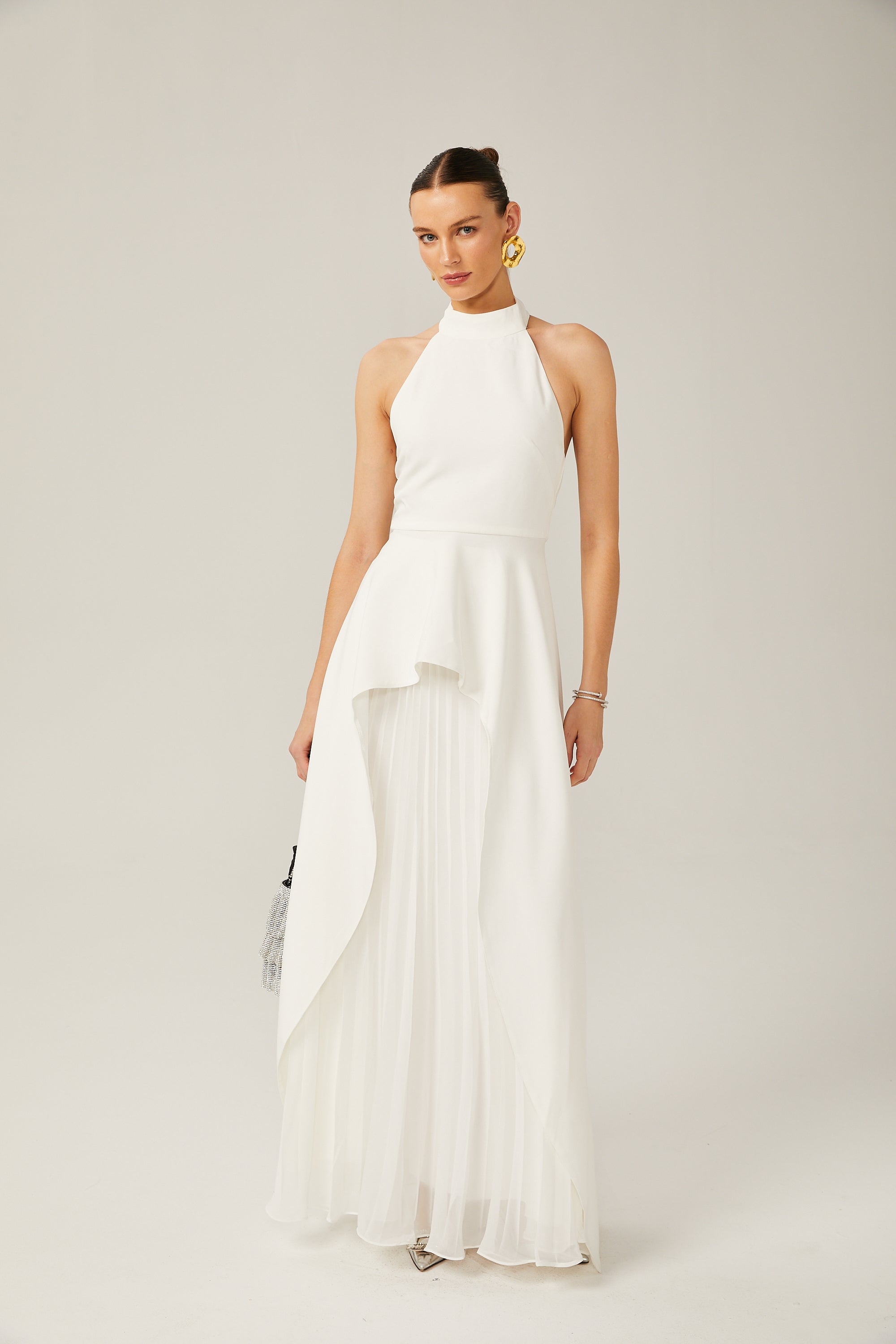 Robe Maxi à Col Halter Inés