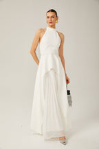 Robe Maxi à Col Halter Inés