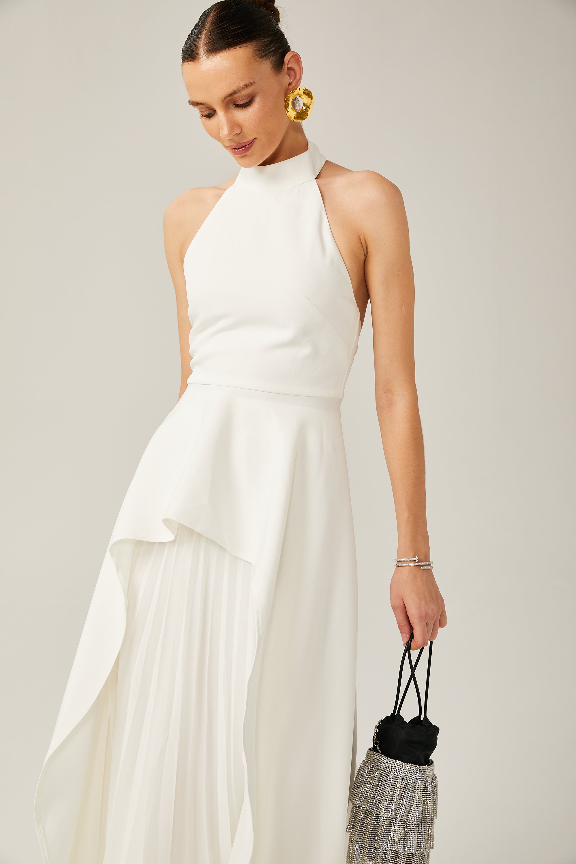 Robe Maxi à Col Halter Inés
