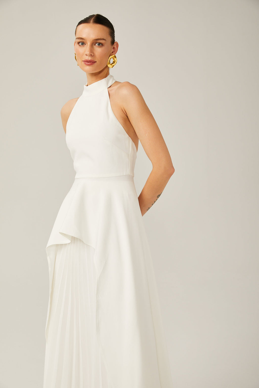 Robe Maxi à Col Halter Inés
