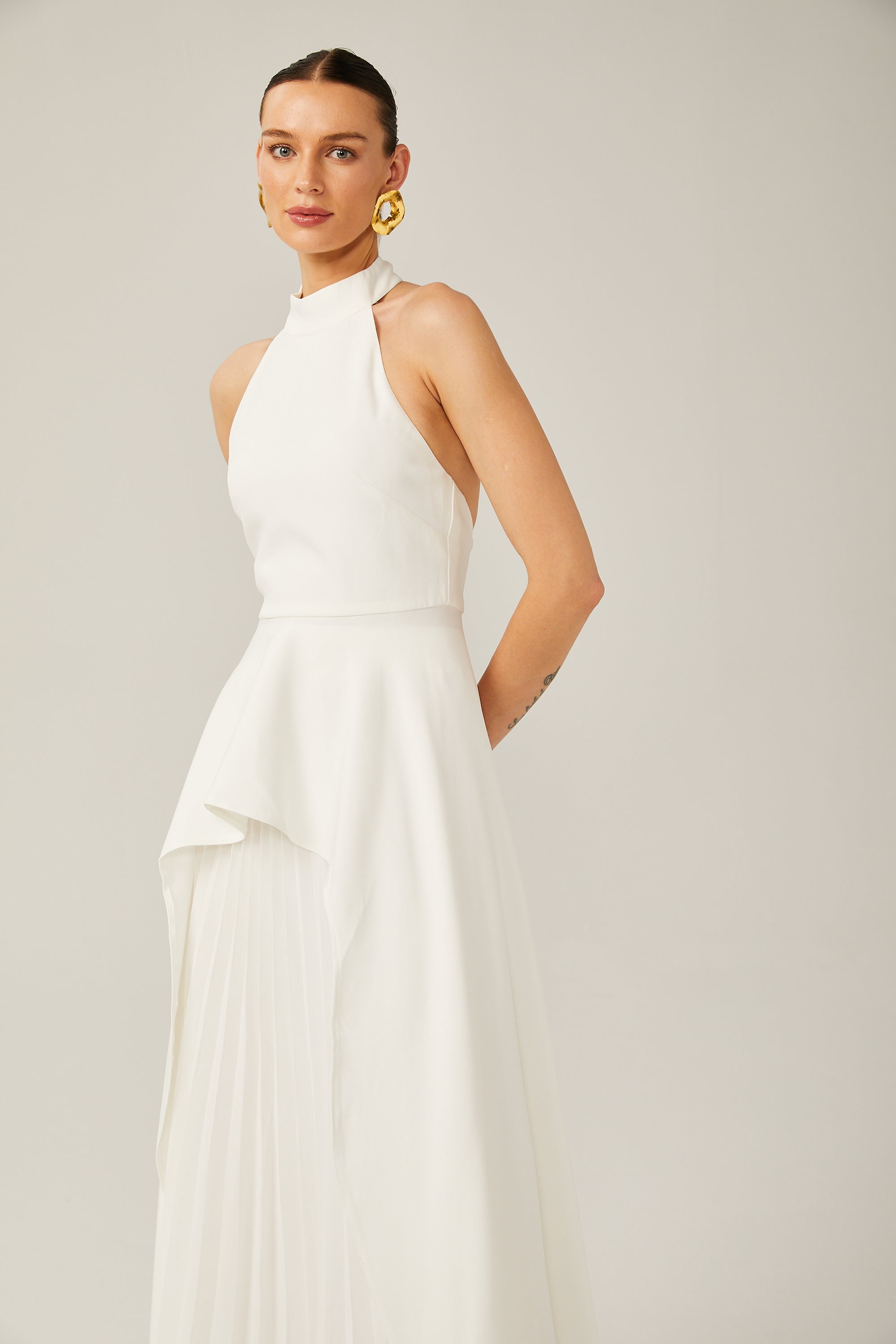 Robe Maxi à Col Halter Inés