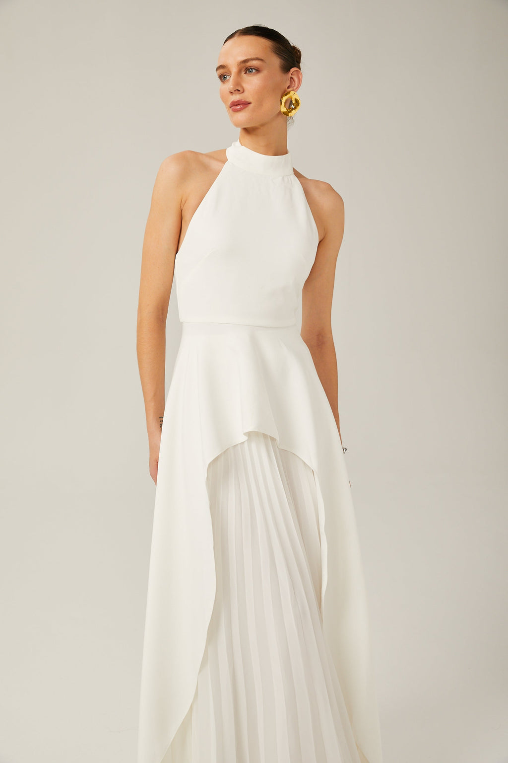 Robe Maxi à Col Halter Inés