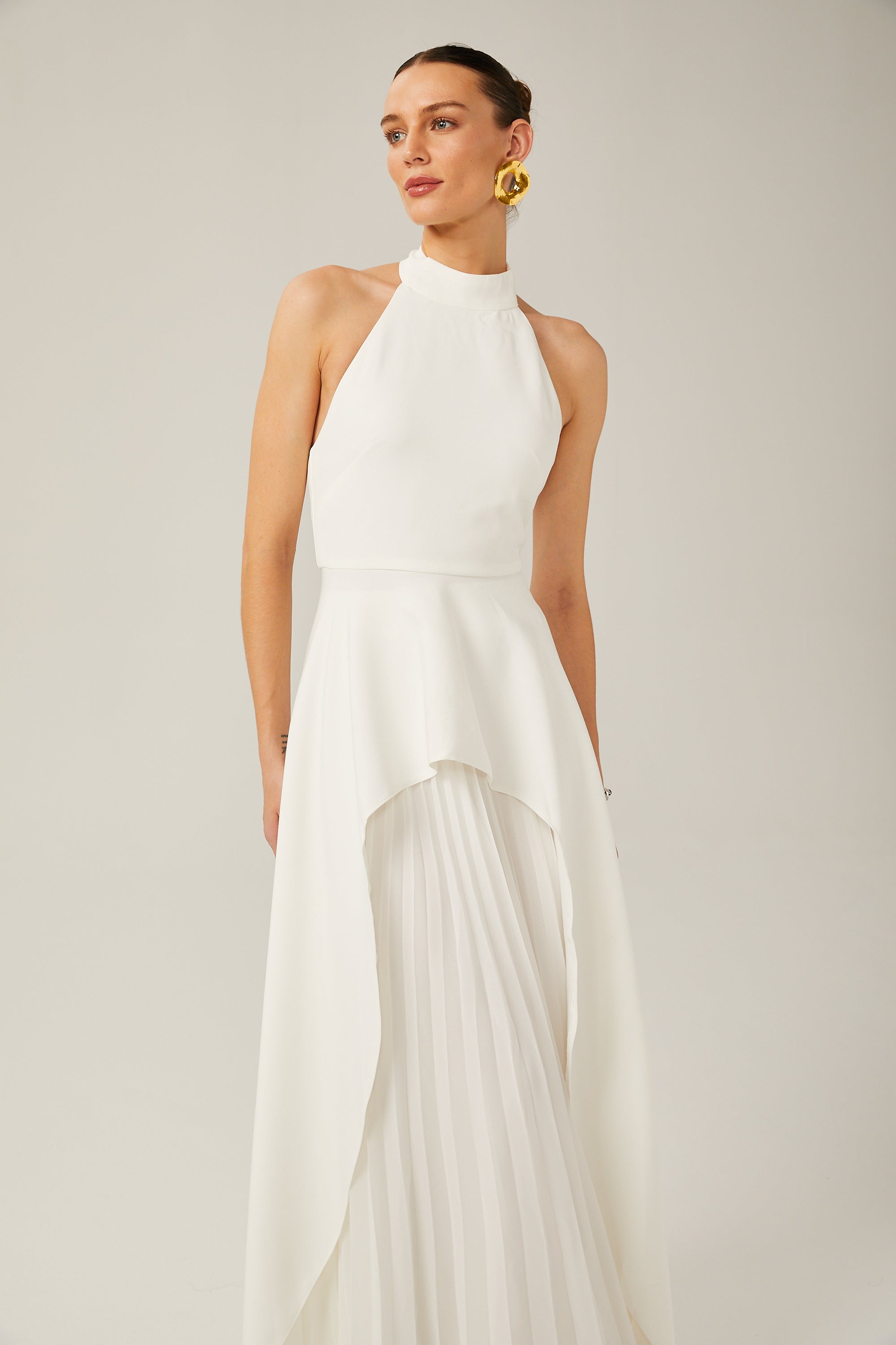 Robe Maxi à Col Halter Inés