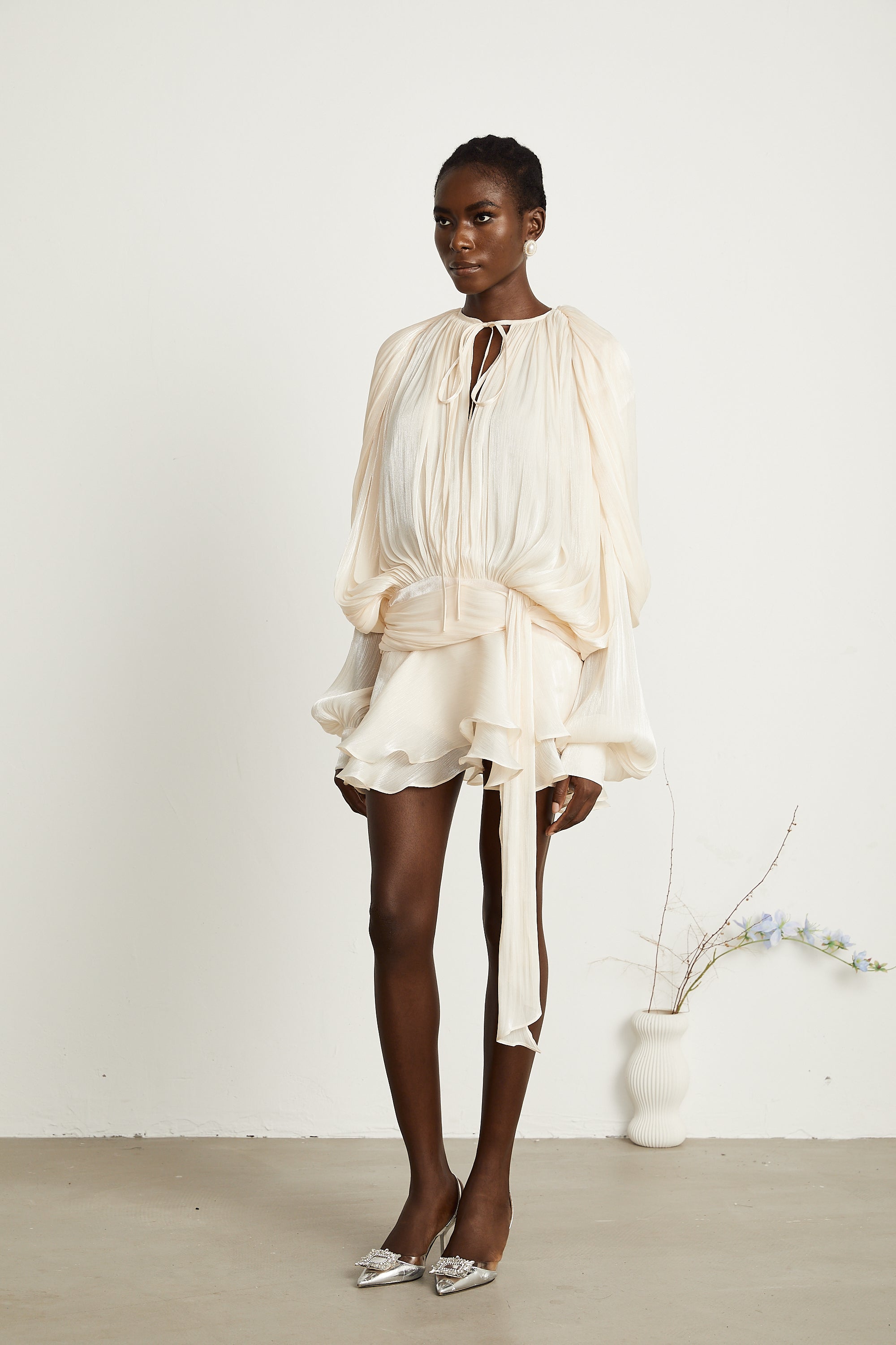 Robe Mini Eugénie Beiges