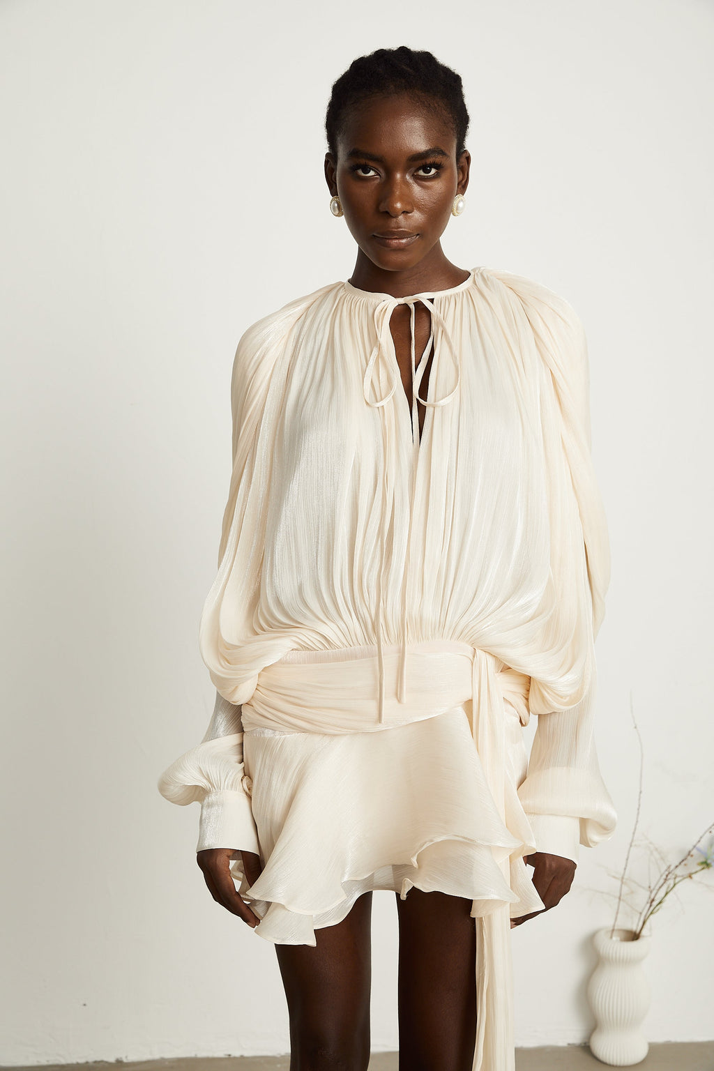Robe Mini Eugénie Beiges