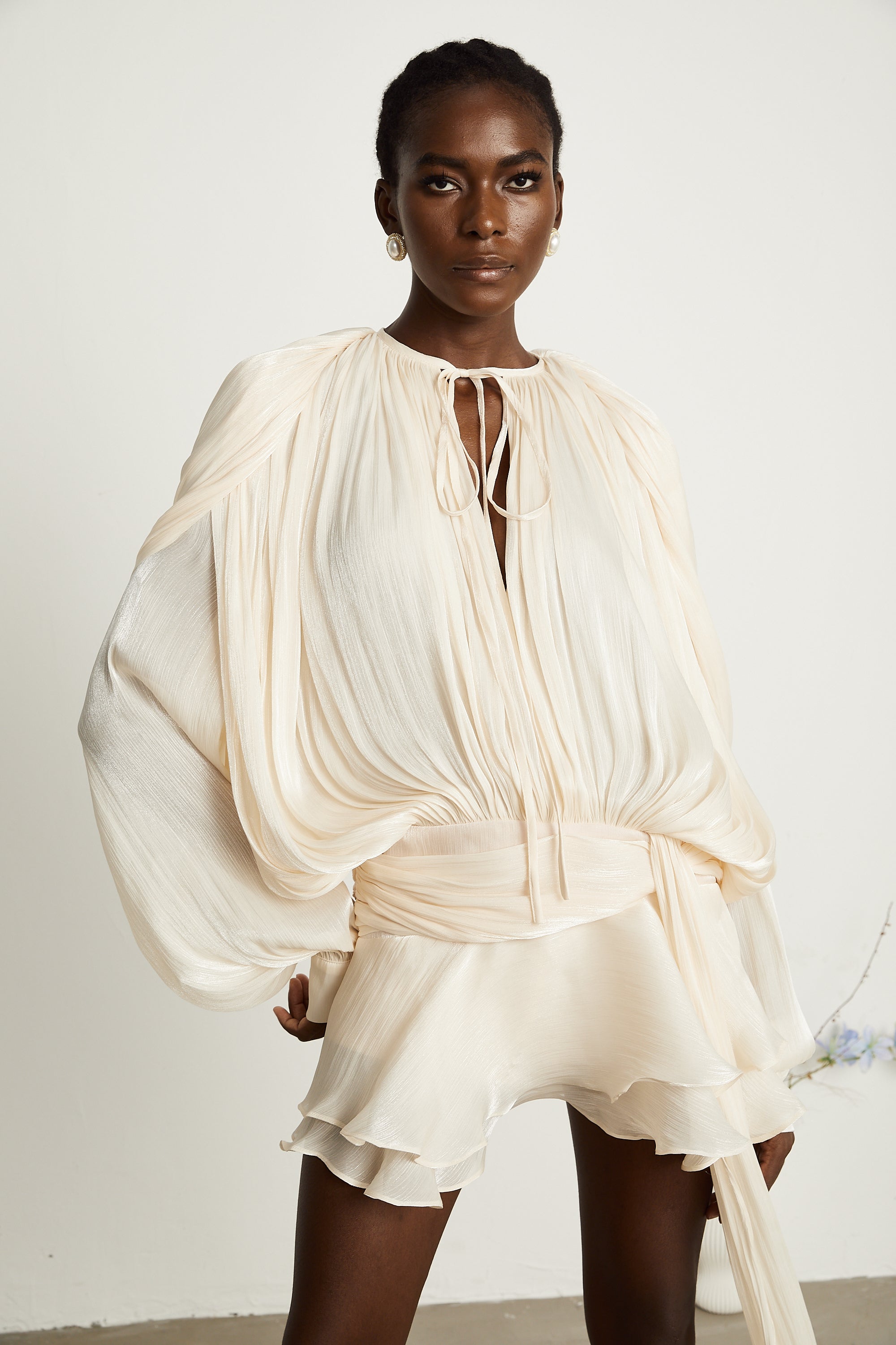 Robe Mini Eugénie Beiges