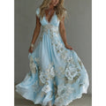 Robe en Chiffon à Décolleté