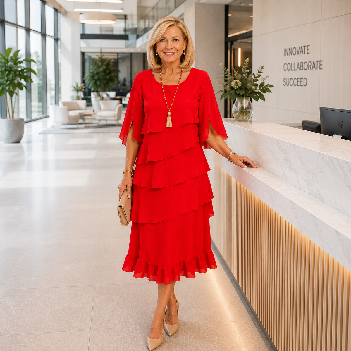 Brent | Vestido Midi en Niveles