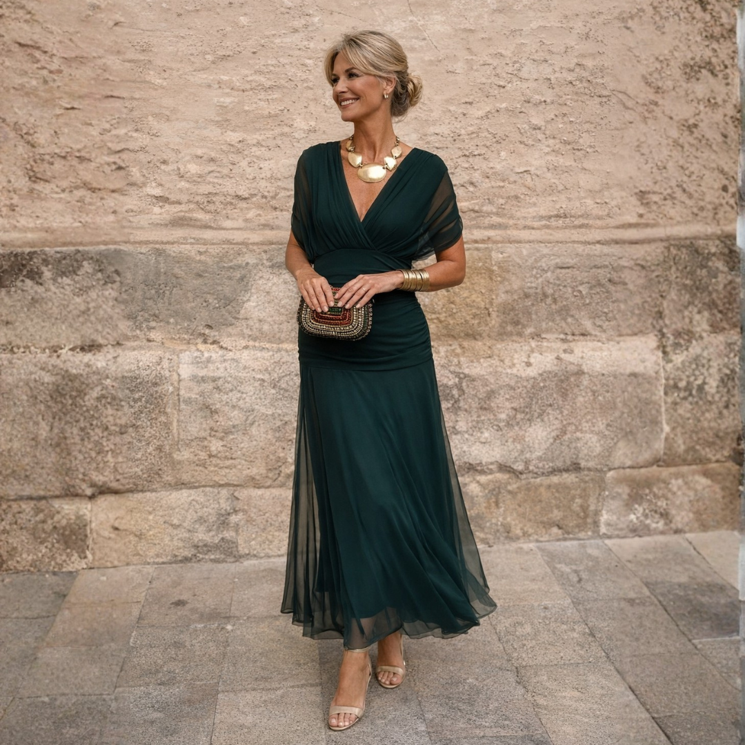 Eliza – Robe verte élégante