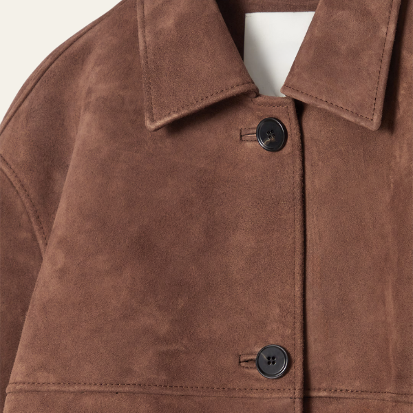 Eva Delune | Chaqueta de ante con cuello