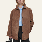 Eva Delune | Chaqueta de ante con cuello