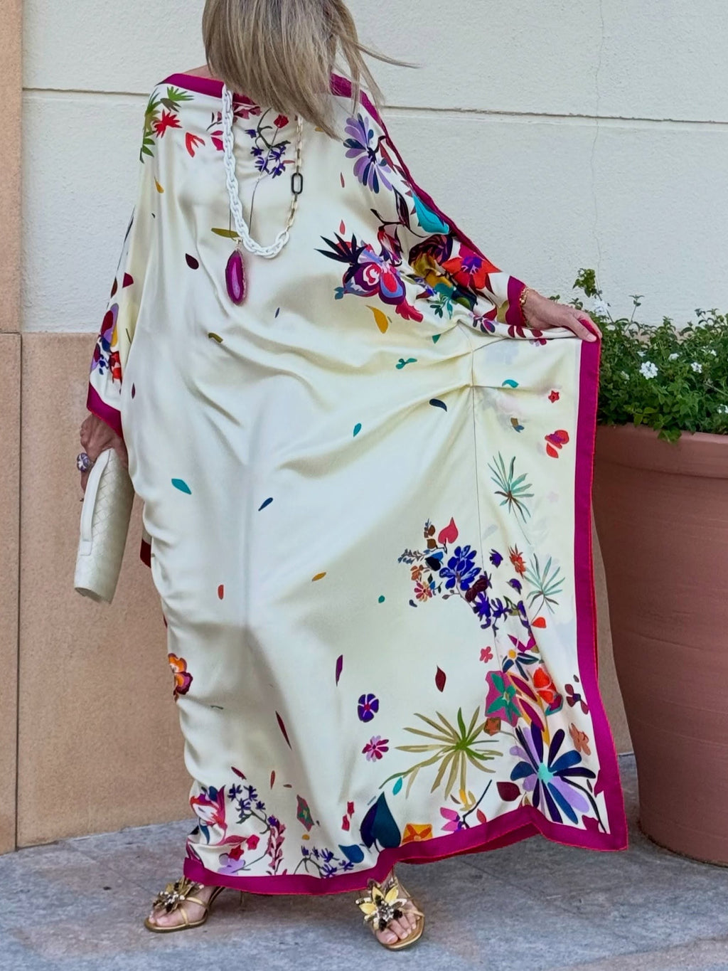Vestido Maxi Suelta de Satén
