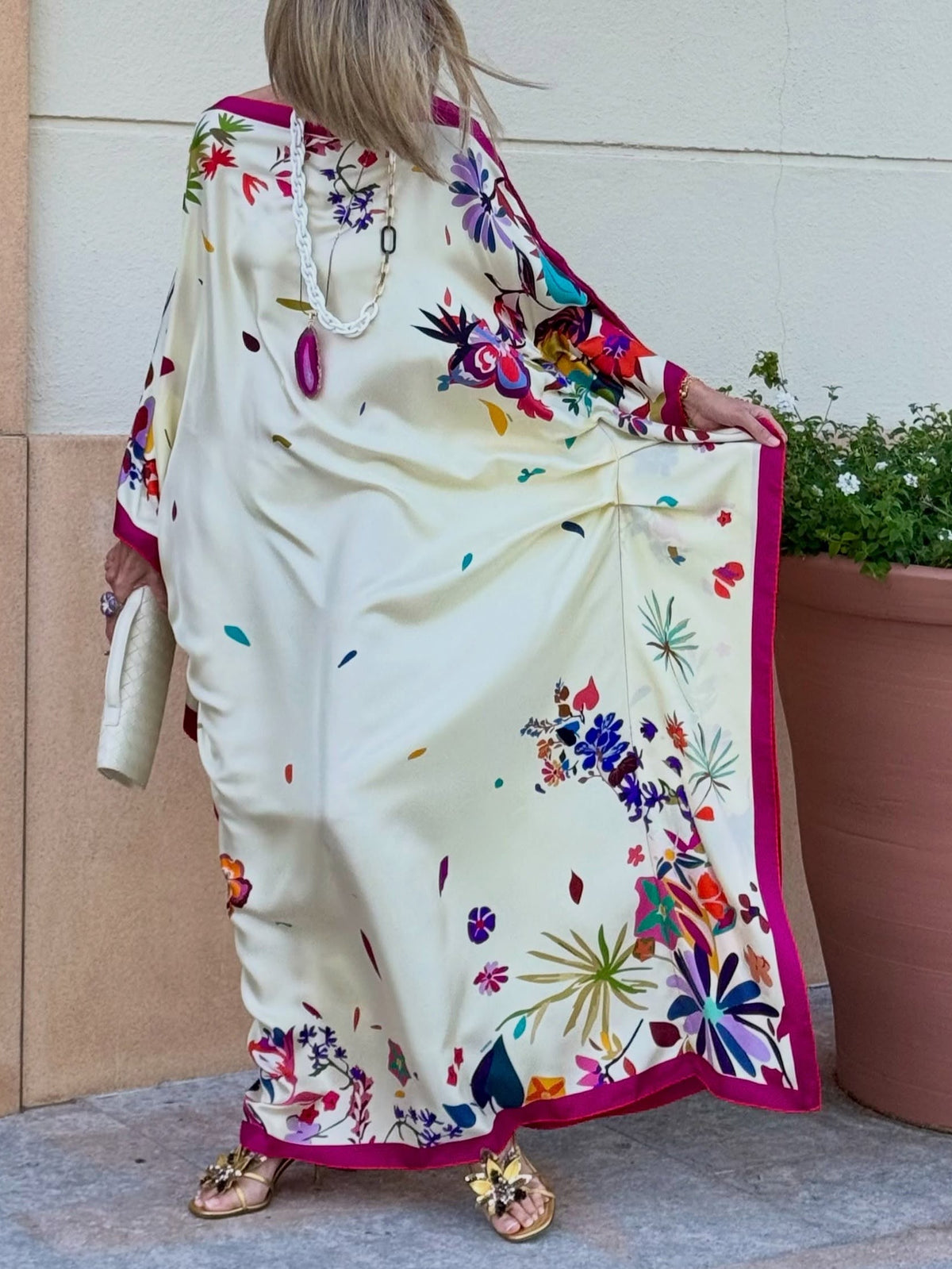 Vestido Maxi Suelta de Satén