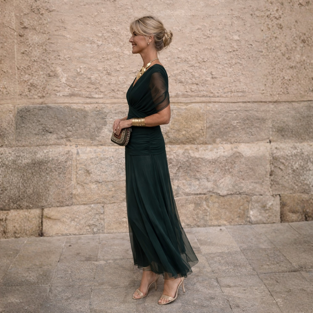 Eliza – Robe verte élégante