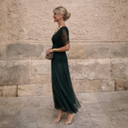 Eliza – Robe verte élégante