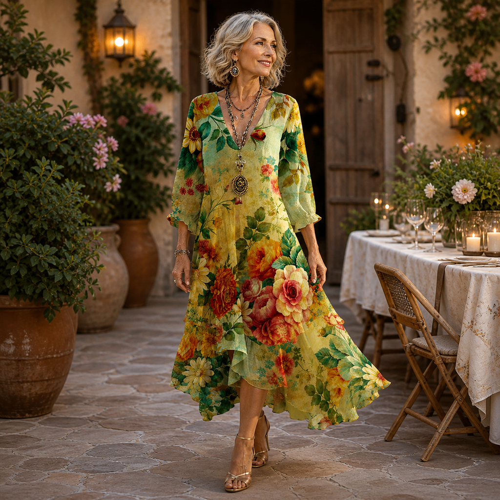 Janessa | Robe Midi Florale