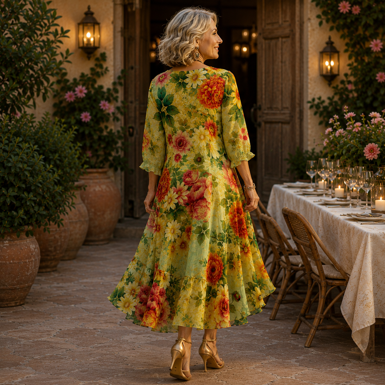 Janessa | Robe Midi Florale