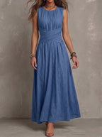 Robe Maxi Taille Croisée