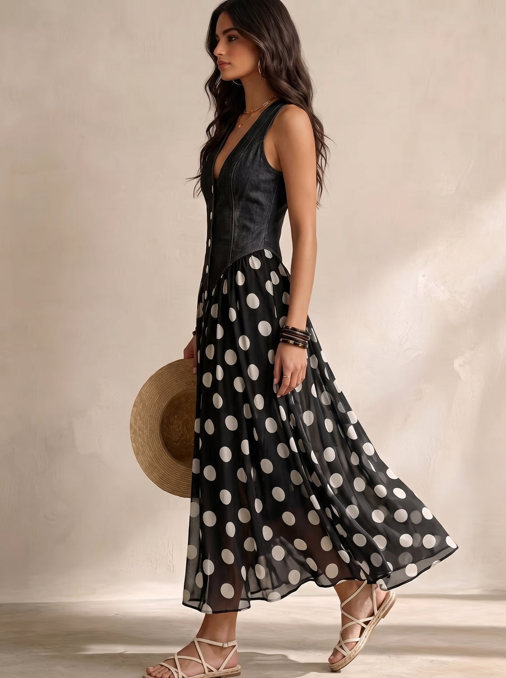 Jasmina | Robe midi en jean