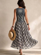 Jasmina | Robe midi en jean