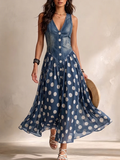 Jasmina | Robe midi en jean