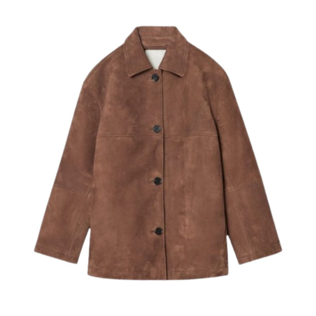 Eva Delune | Chaqueta de ante con cuello