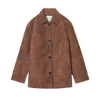 Eva Delune | Chaqueta de ante con cuello