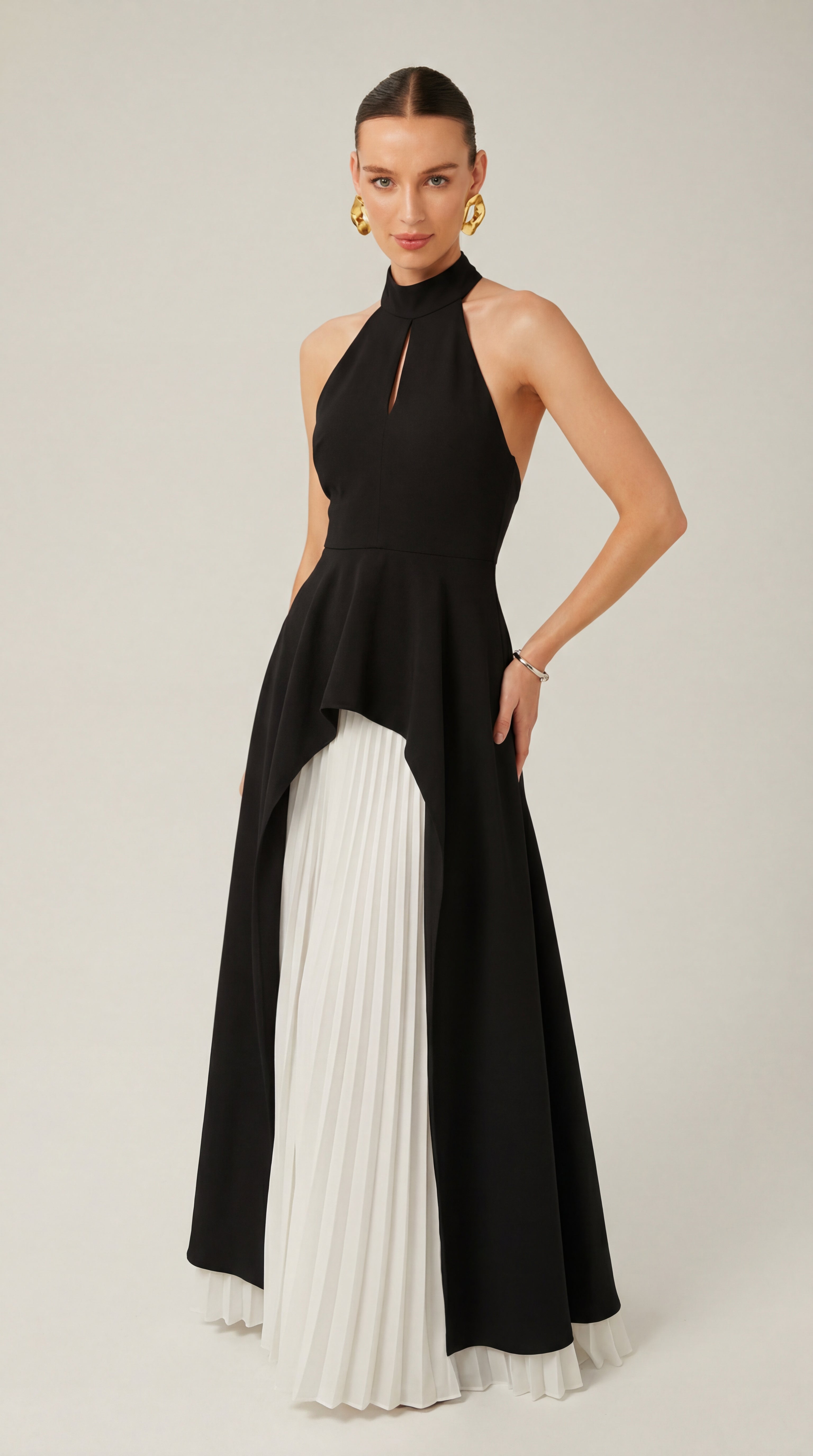 Robe Maxi à Col Halter Inés