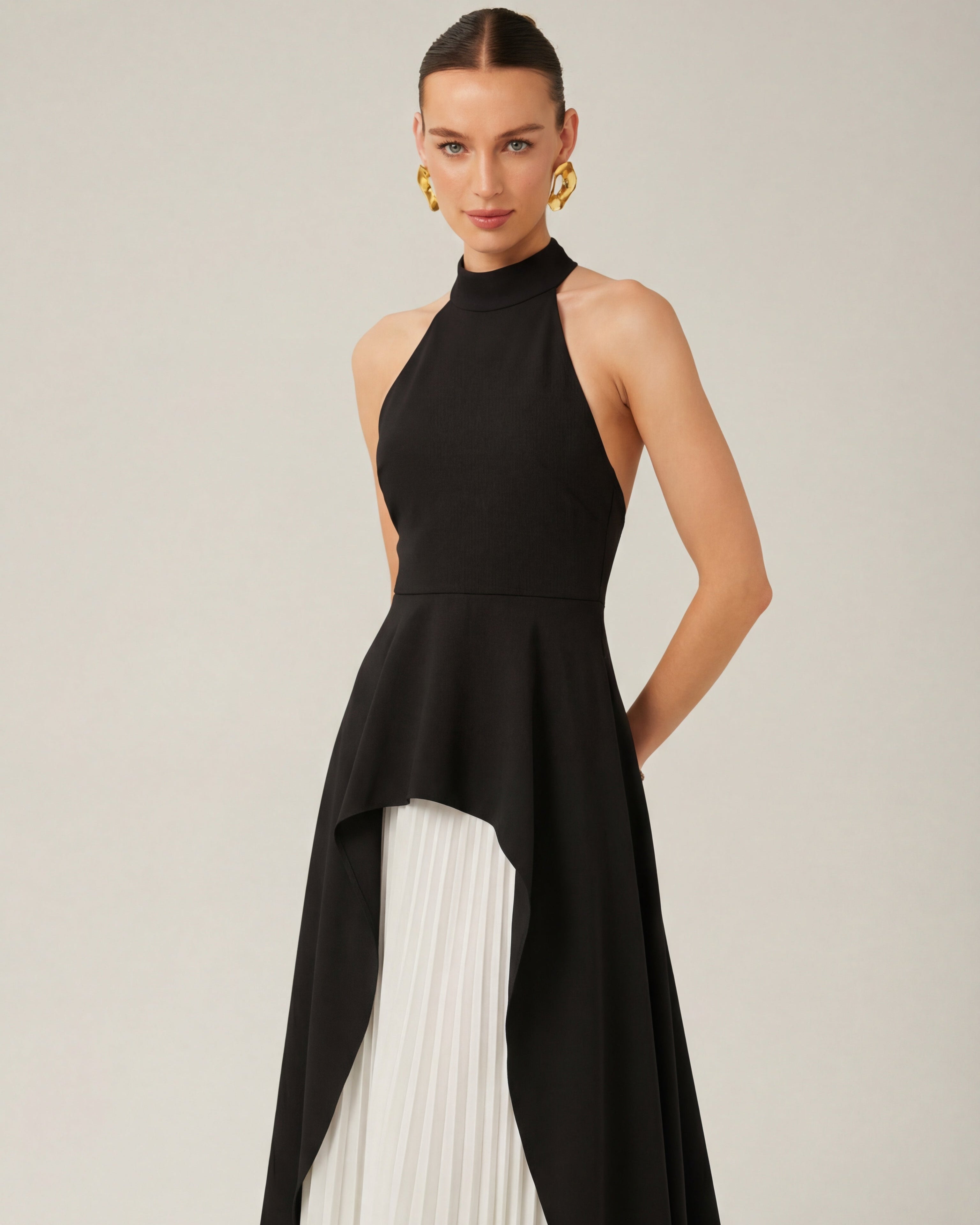 Robe Maxi à Col Halter Inés