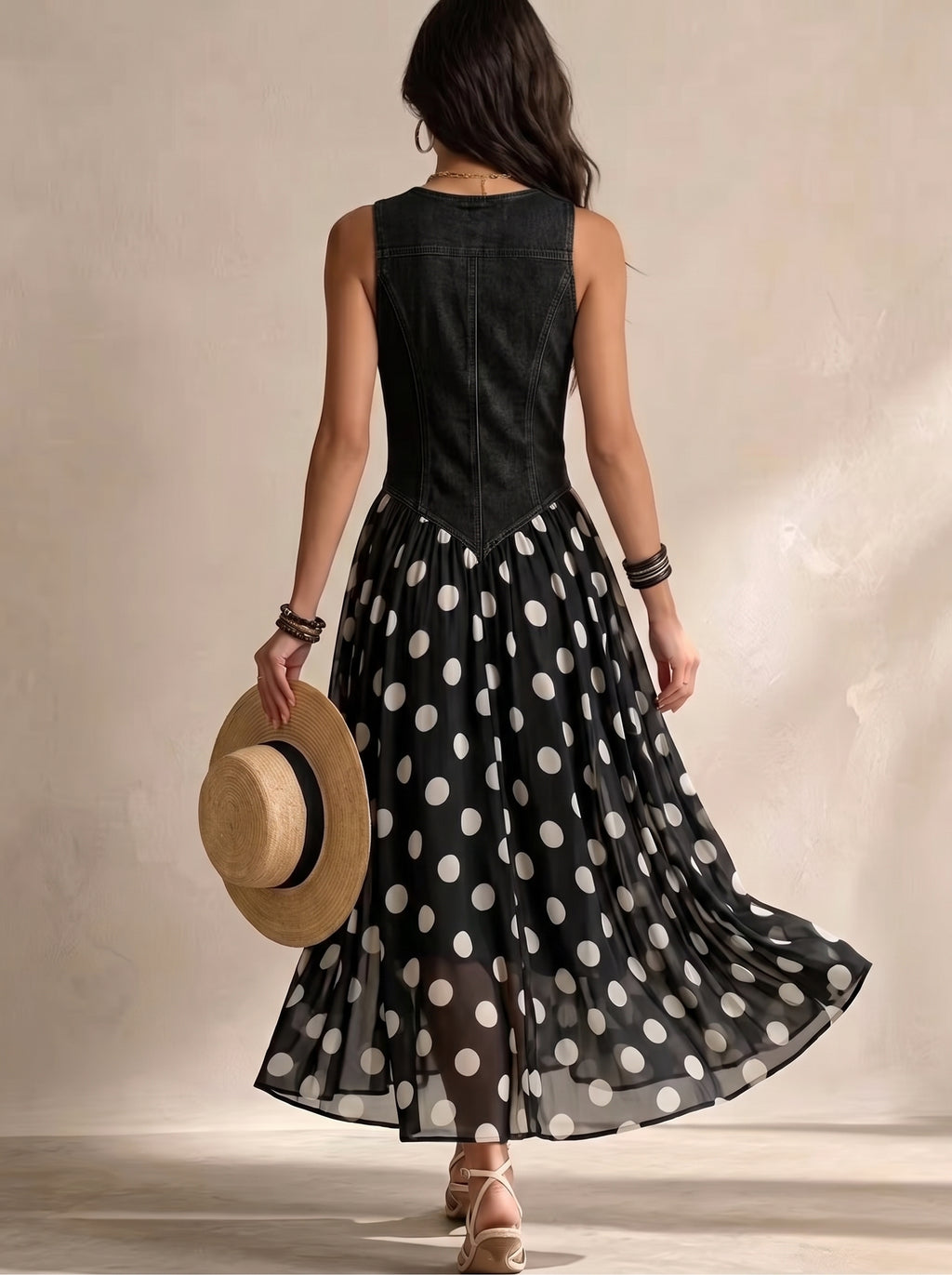 Jasmina | Robe midi en jean