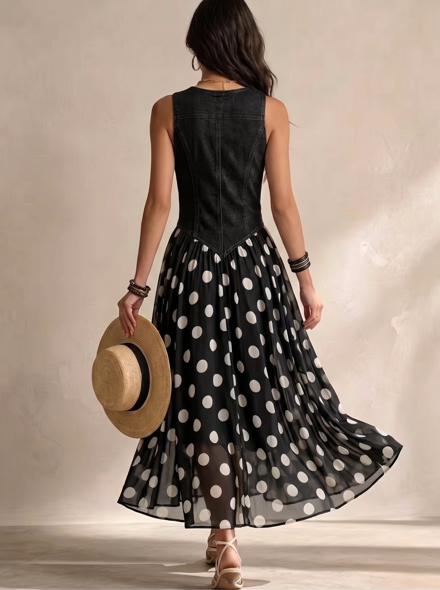 Jasmina | Robe midi en jean