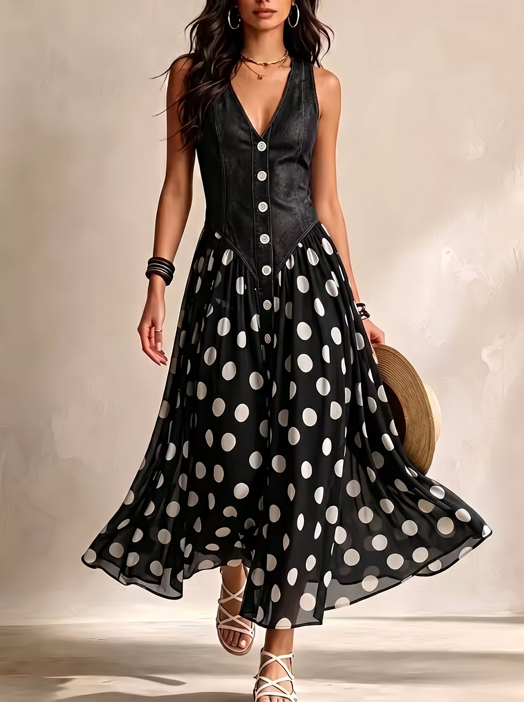 Jasmina | Robe midi en jean