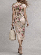 Rosanne | Robe florale classique