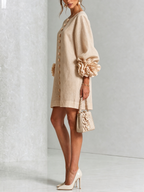 Eva| Vestido Mini Botonado Floral