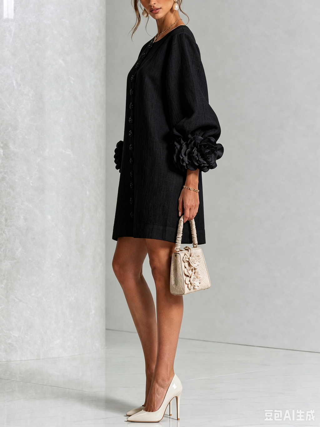 Eva| Vestido Mini Botonado Floral