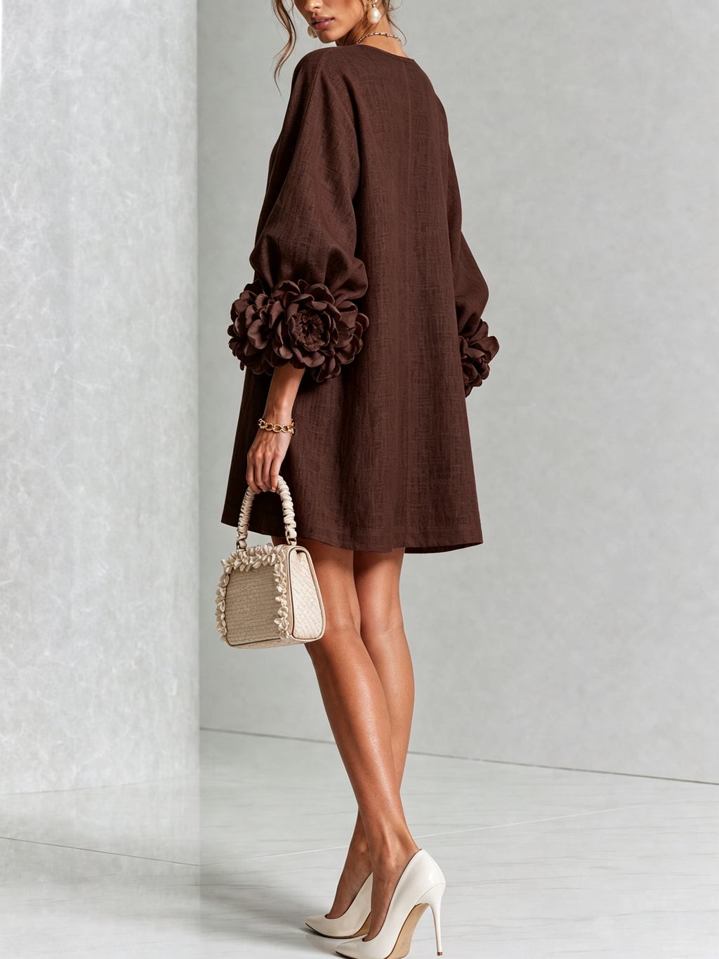 Eva| Vestido Mini Botonado Floral