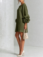 Eva| Vestido Mini Botonado Floral
