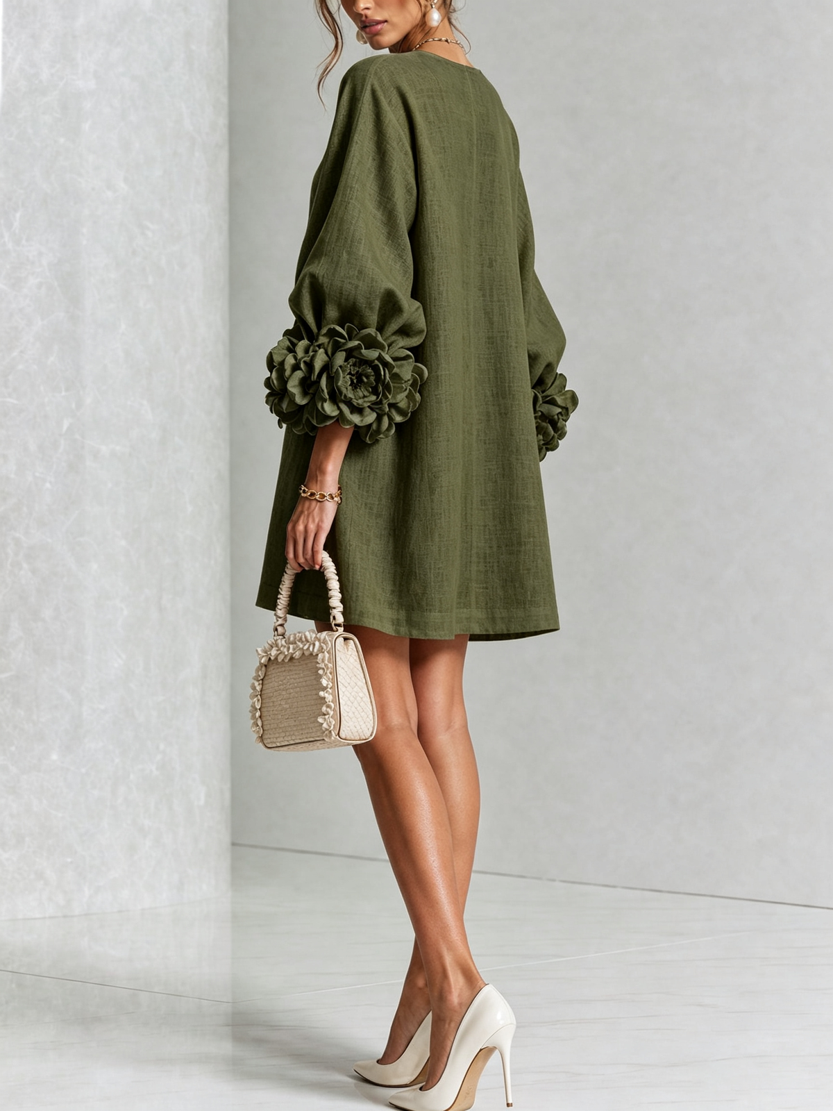 Eva| Vestido Mini Botonado Floral