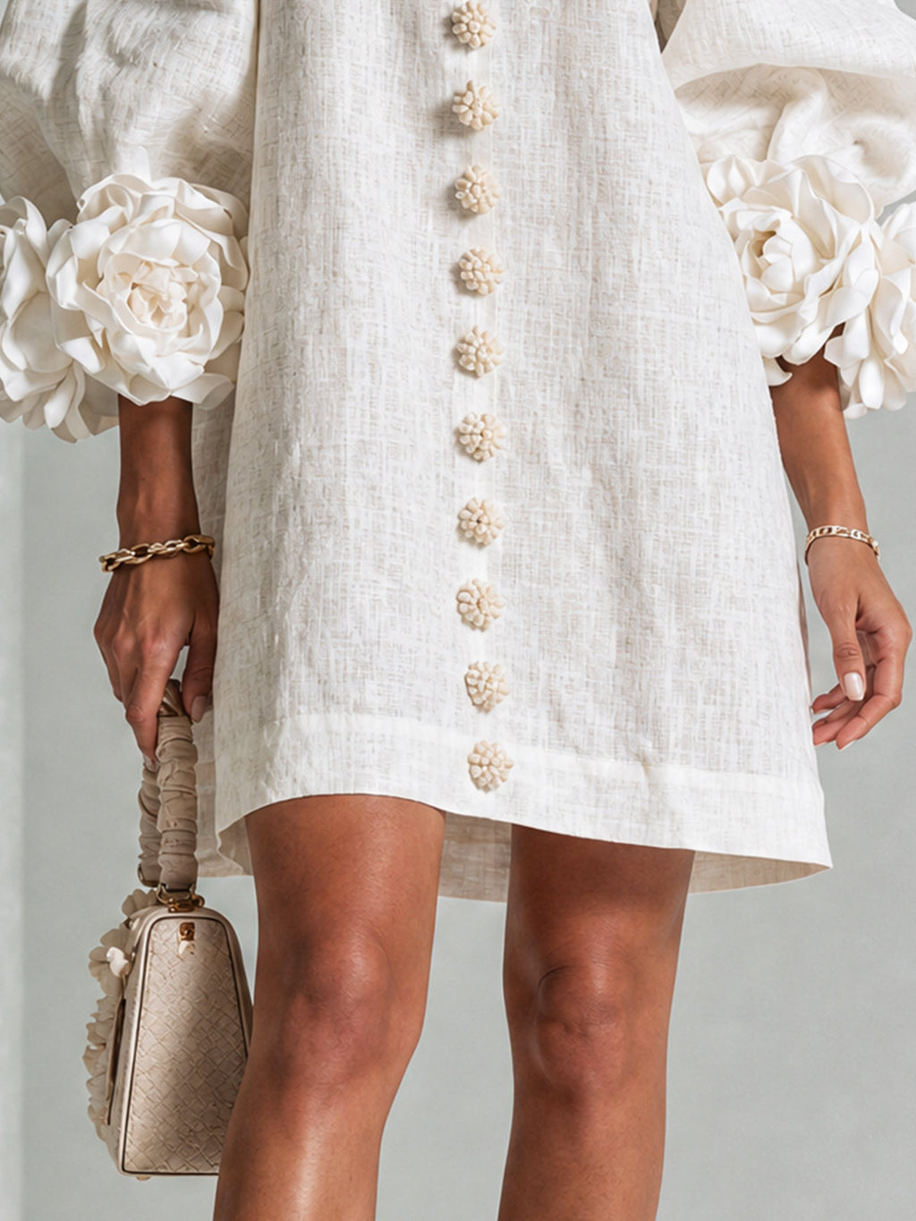 Eva| Vestido Mini Botonado Floral