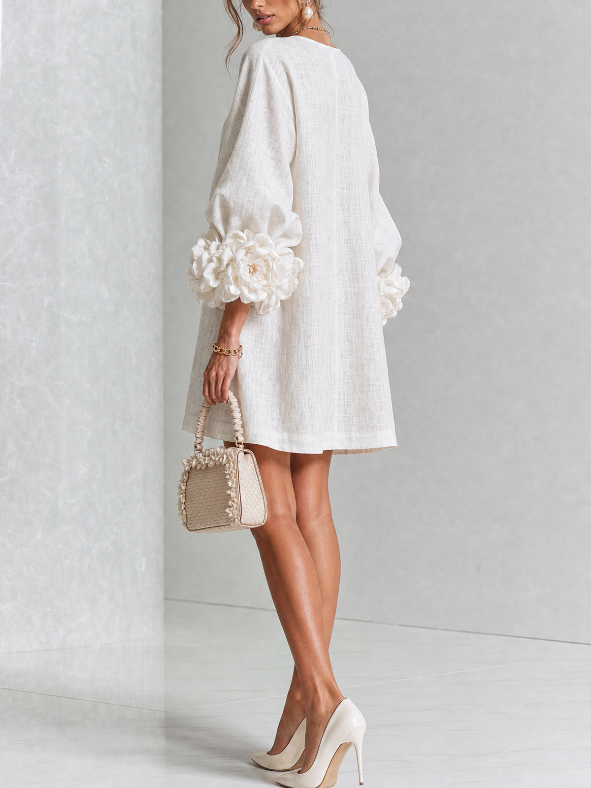 Eva| Vestido Mini Botonado Floral