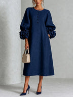 Transavi | Robe Midi Boutonnée Florale