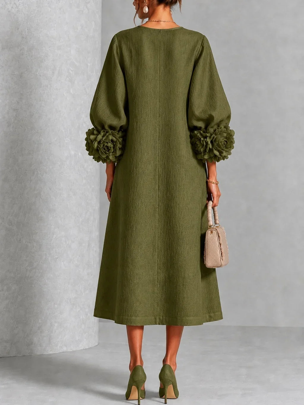 Transavi | Robe Midi Boutonnée Florale