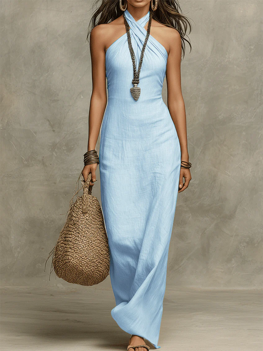 Robe Maxi Élégante Vintage