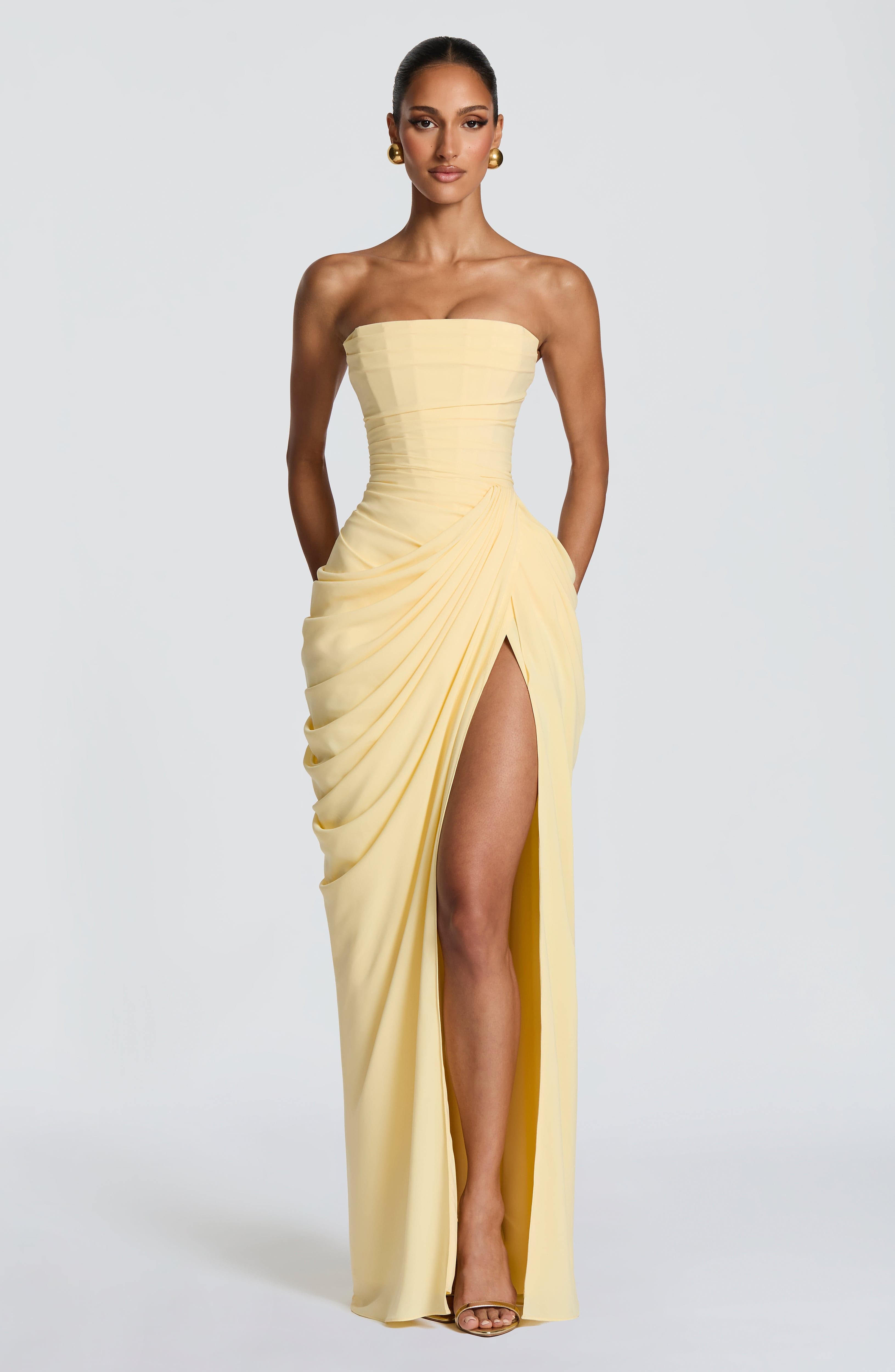 Robe Maxi Lonz Jaune