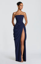 Robe Maxi Lonz Bleu Marine
