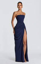 Robe Maxi Lonz Bleu Marine